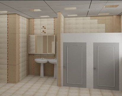 Монтаж сантехнических перегородок